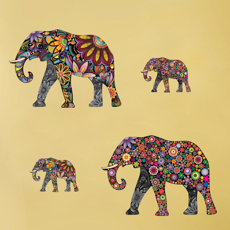 Elephant Living Room Decor Wall Sticker - Image 5