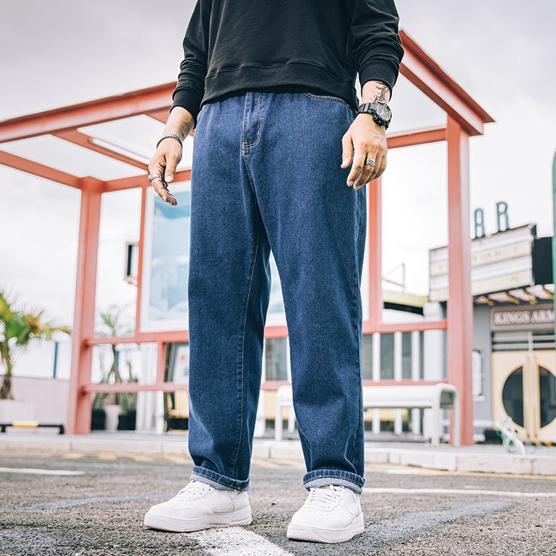 Men's Loose Straight Simple Casual Jeans - Image 2