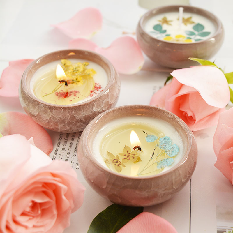 Ceramic Cup Fragrant With Dried Flowers