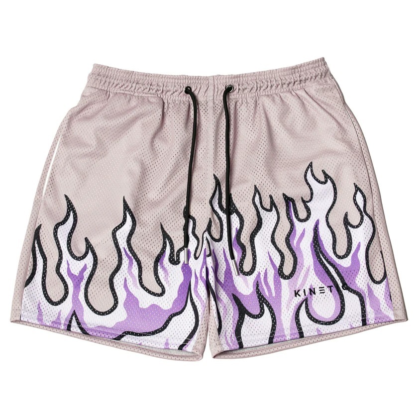 Quick Drying Men's Flame Shorts For Fitness - Image 5