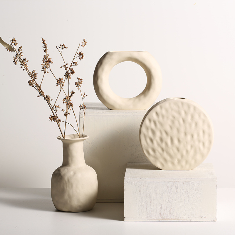 Scandinavian Style Simple Ceramics Vases Ornaments