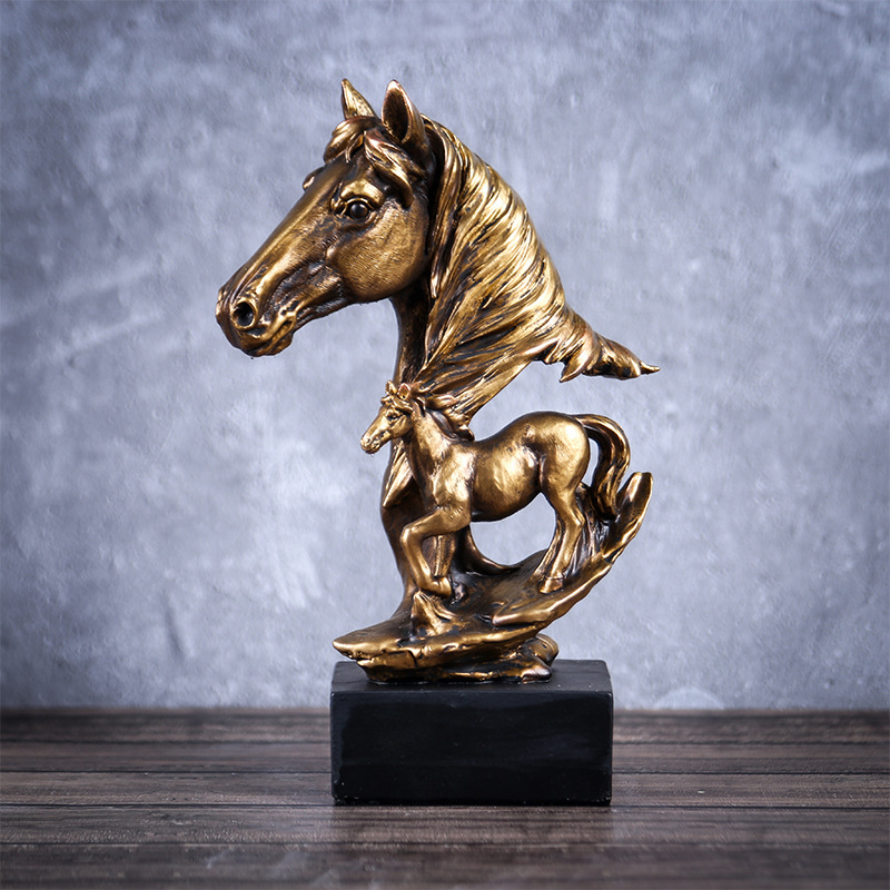 Trongwell Home Decor Bronze Horse Sculpture - Image 7