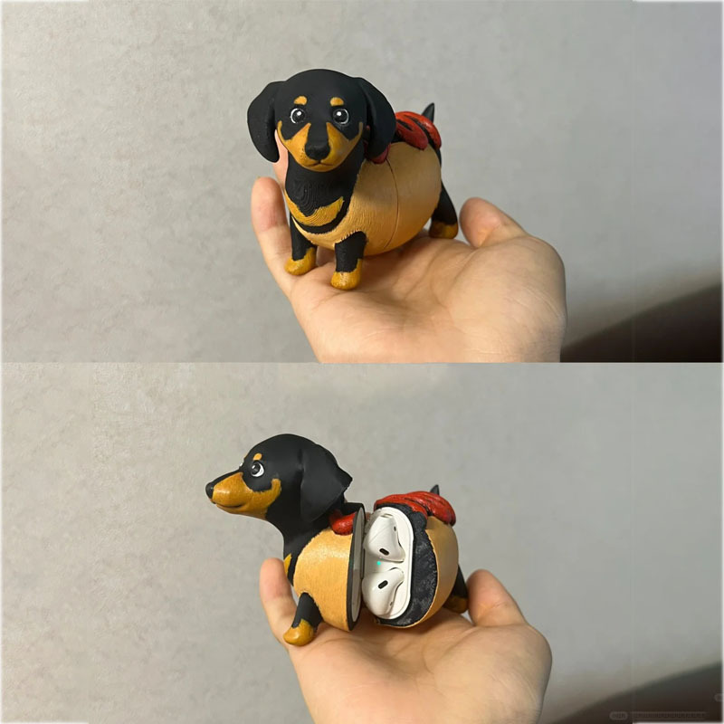 Chocolate Cream Mini Dachshund Earphone Case