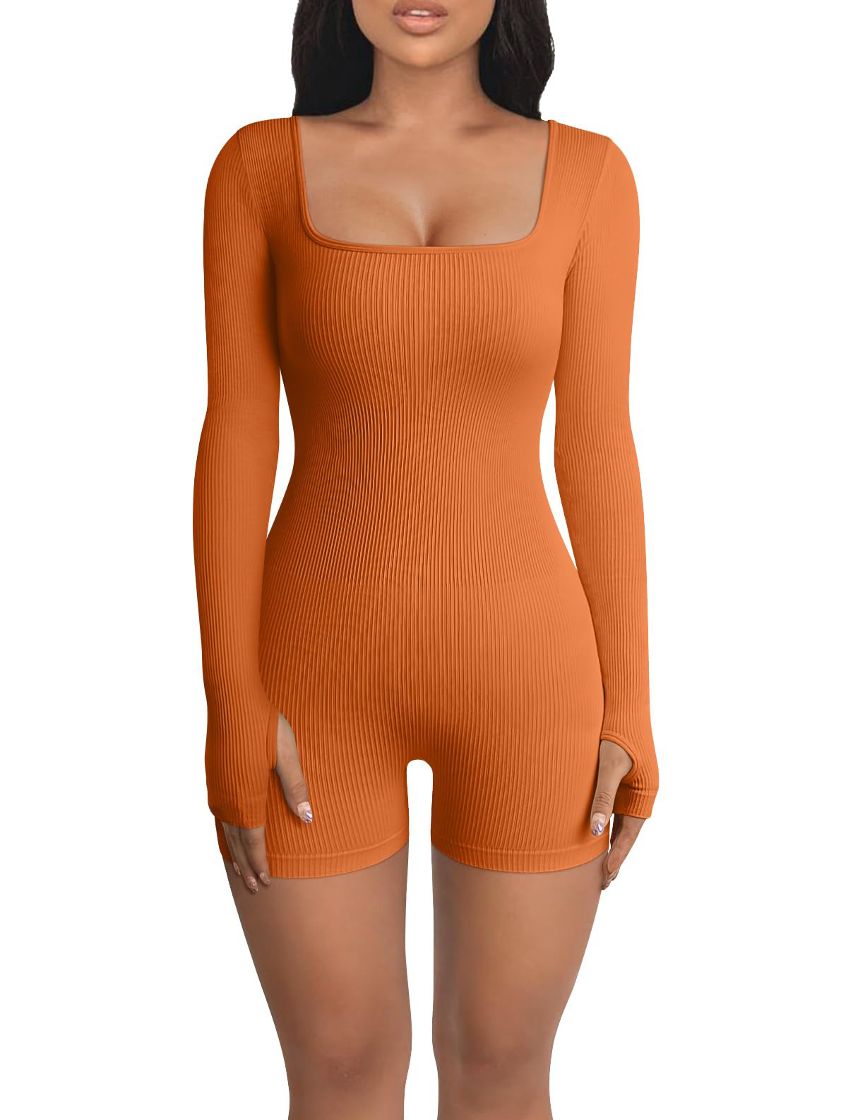 Women's Thread Square Collar Jumpsuits - Image 5