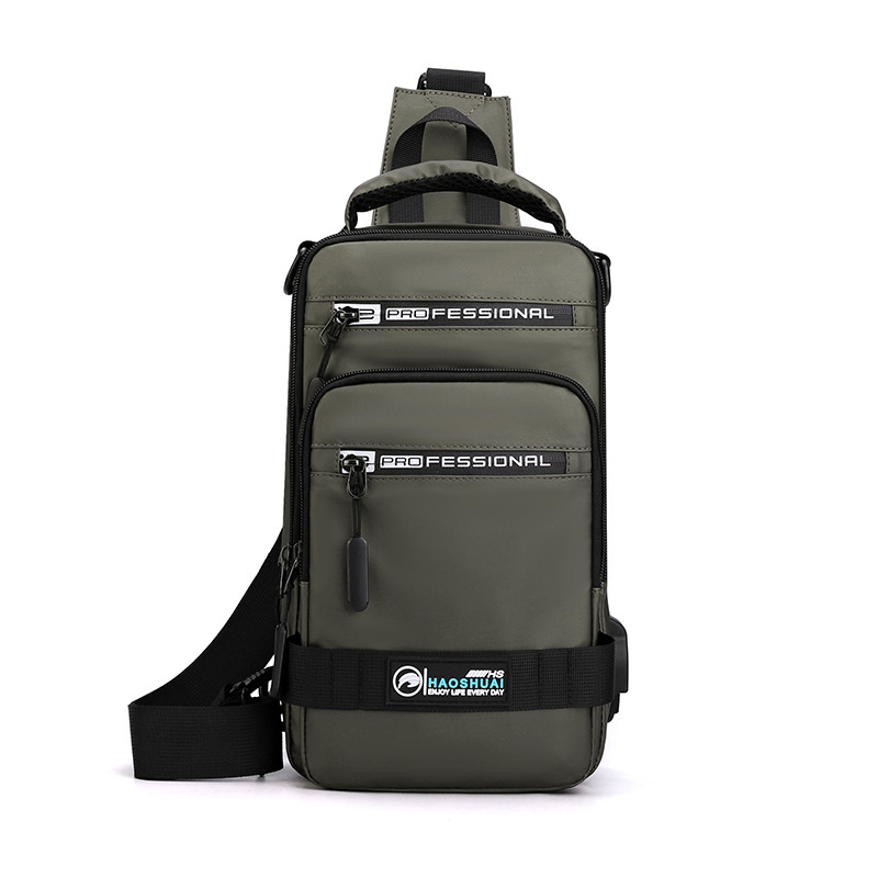 Multifunction Crossbody Nylon Backpack With USB Port - Image 10