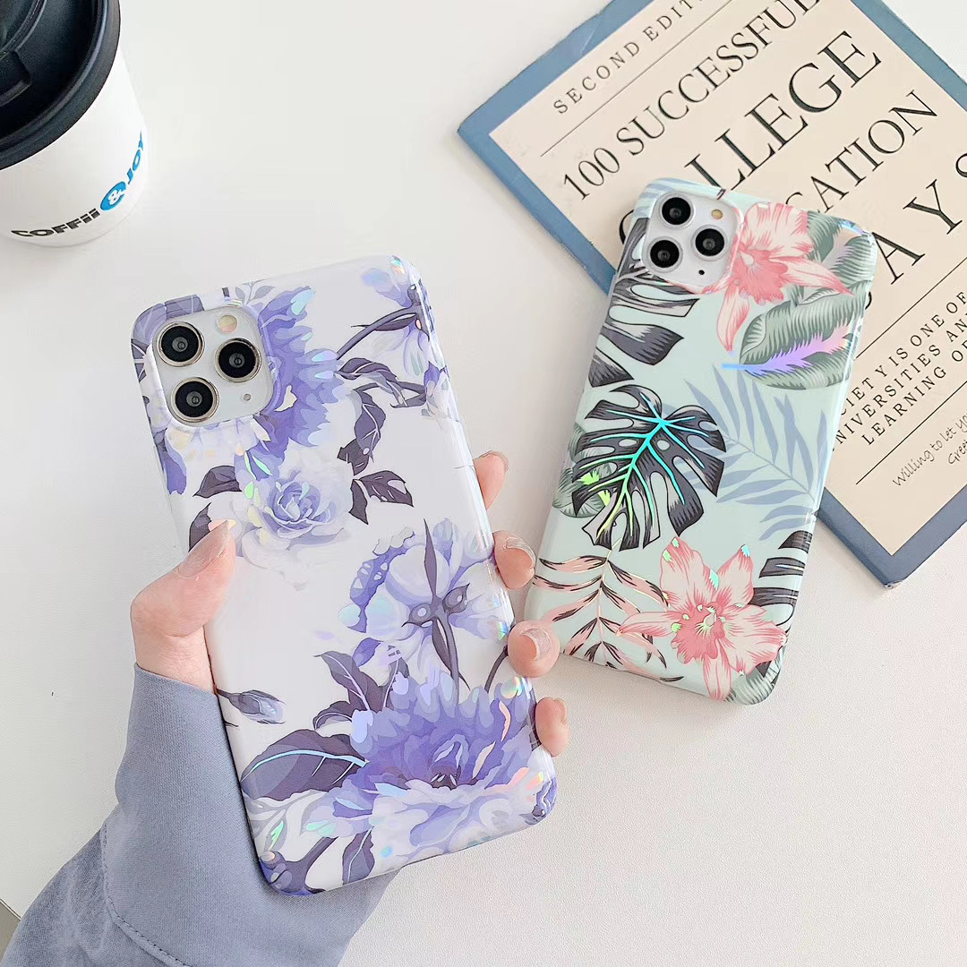 Electroplating Laser Flower Phone Case - Image 2