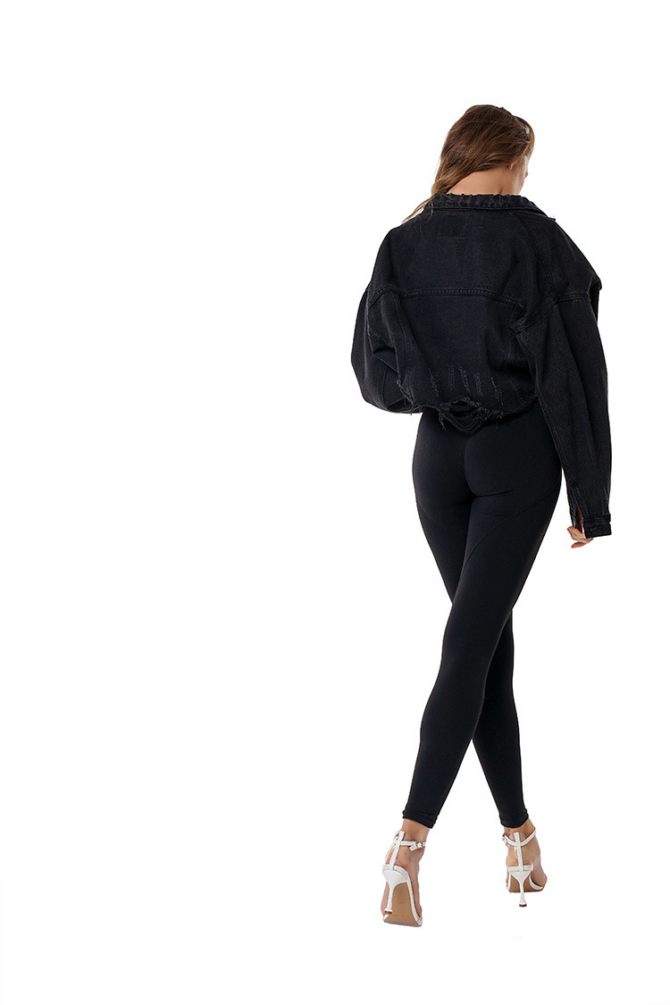 Women Short Loose Denim Jacket - Image 2