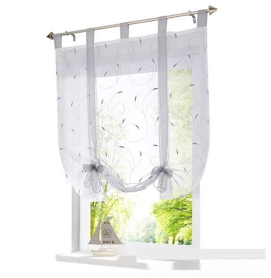 Embroidered Pastoral Adjustable Curtain - Image 7