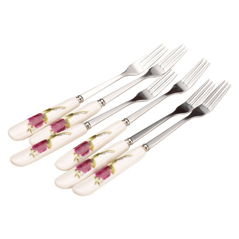 Stainless Steel Luxury Fruit & Fork Set - Image 3
