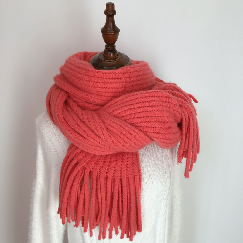 Versatile Knitted Couple Thickened Wool Scarf - Image 5
