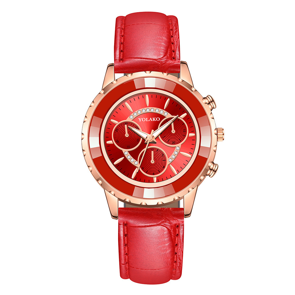 Fashion Three-Eye Quartz All-Match Watch - Image 2