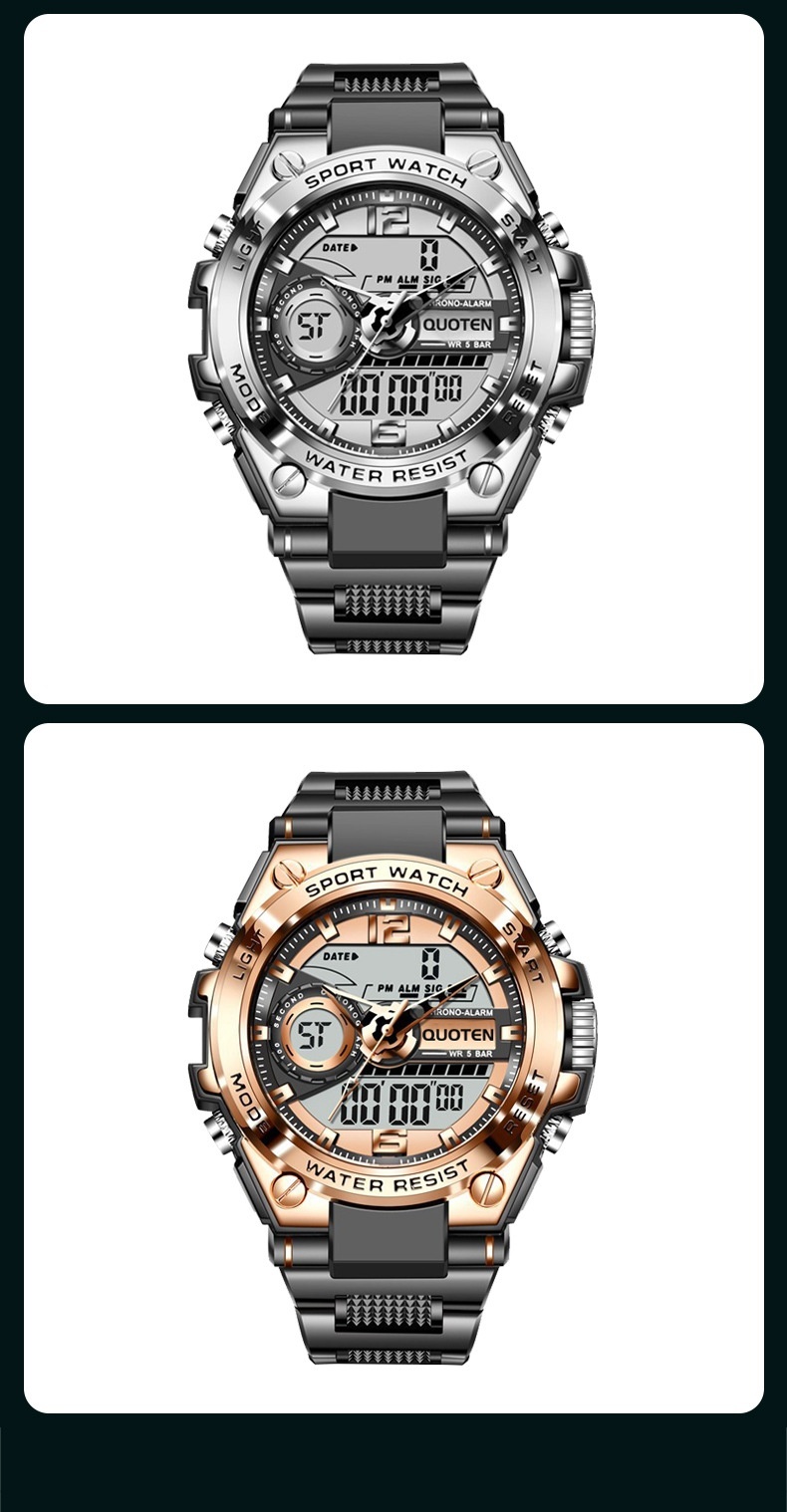 Waterproof Sports Electronic Quartz Watch - Image 3