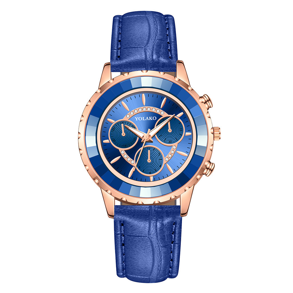 Fashion Three-Eye Quartz All-Match Watch - Image 4