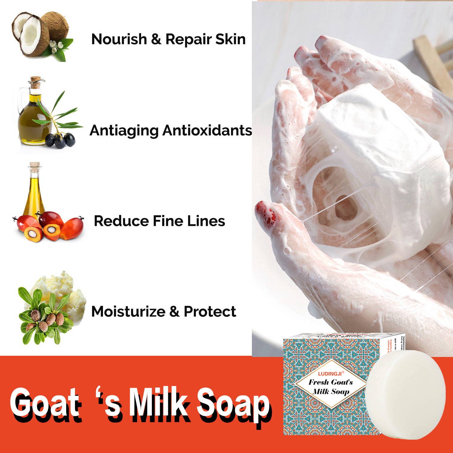 Gentle Face Cleansing Goat Milk Soap - Image 4