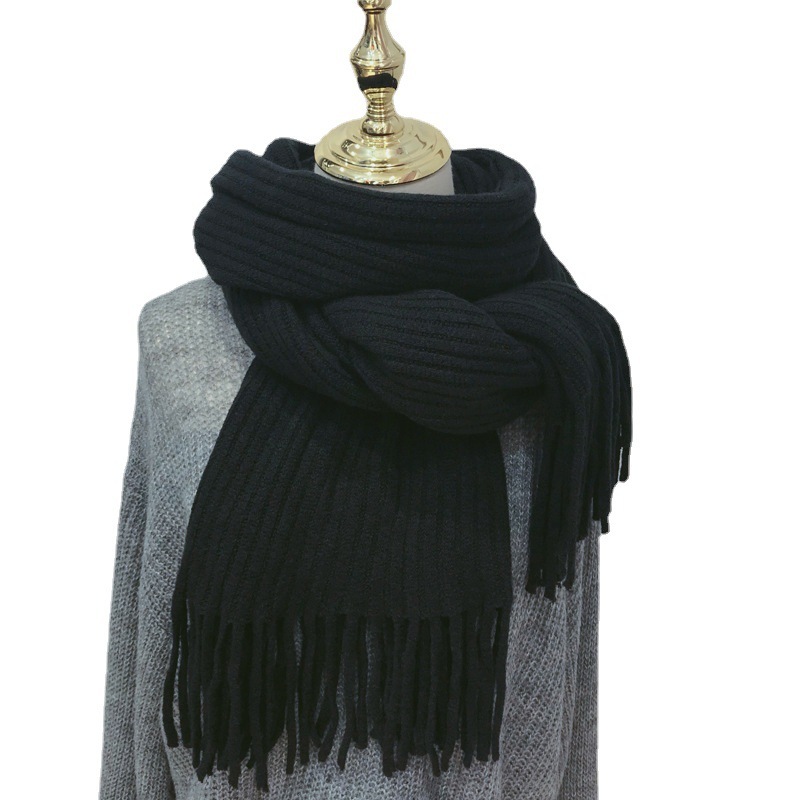 Versatile Knitted Couple Thickened Wool Scarf - Image 4