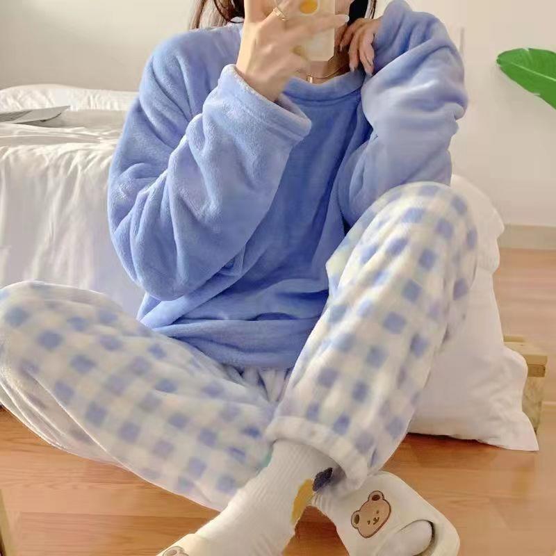 Flannel Thickened Cute Loungewear