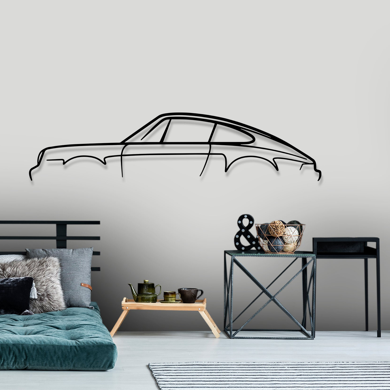 Gold Car Garage Wall Art Interior - Image 5
