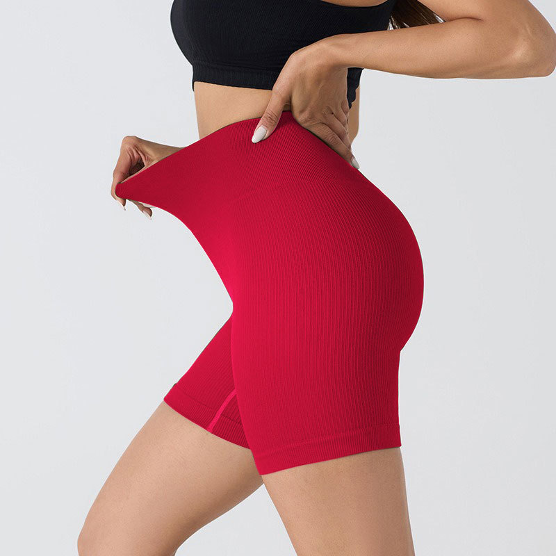 Seamless Thread Fitness Stretch Tight Shorts