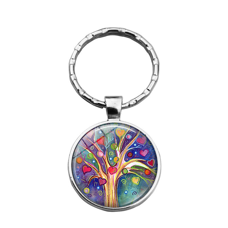 Women's Tree Of Life Time Stone Keychain Pendant - Image 10
