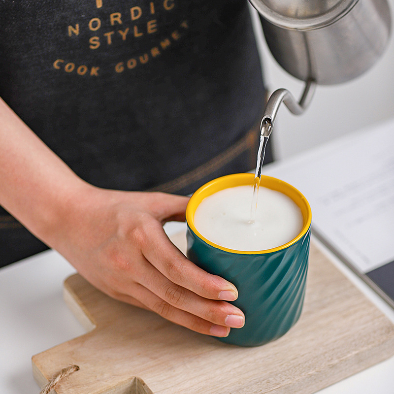 Threaded Color Ceramic Mug - Image 2