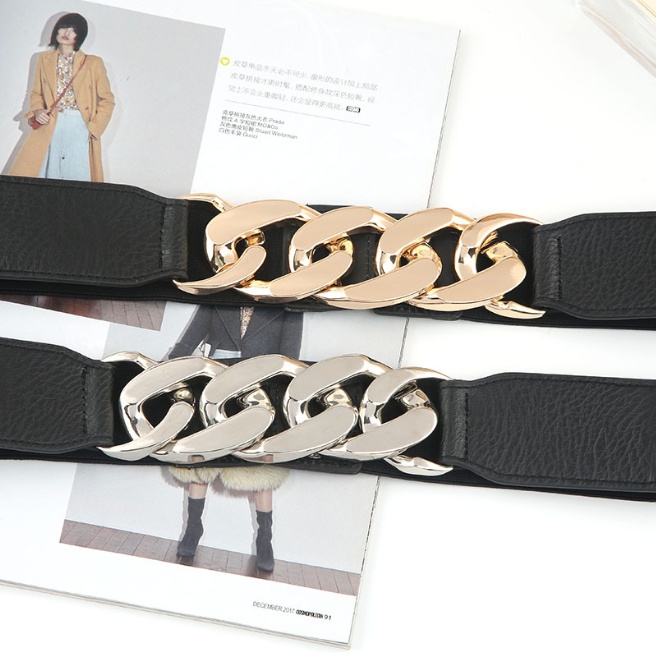 Fashion Dress Narrow Elastic Waistband Belt