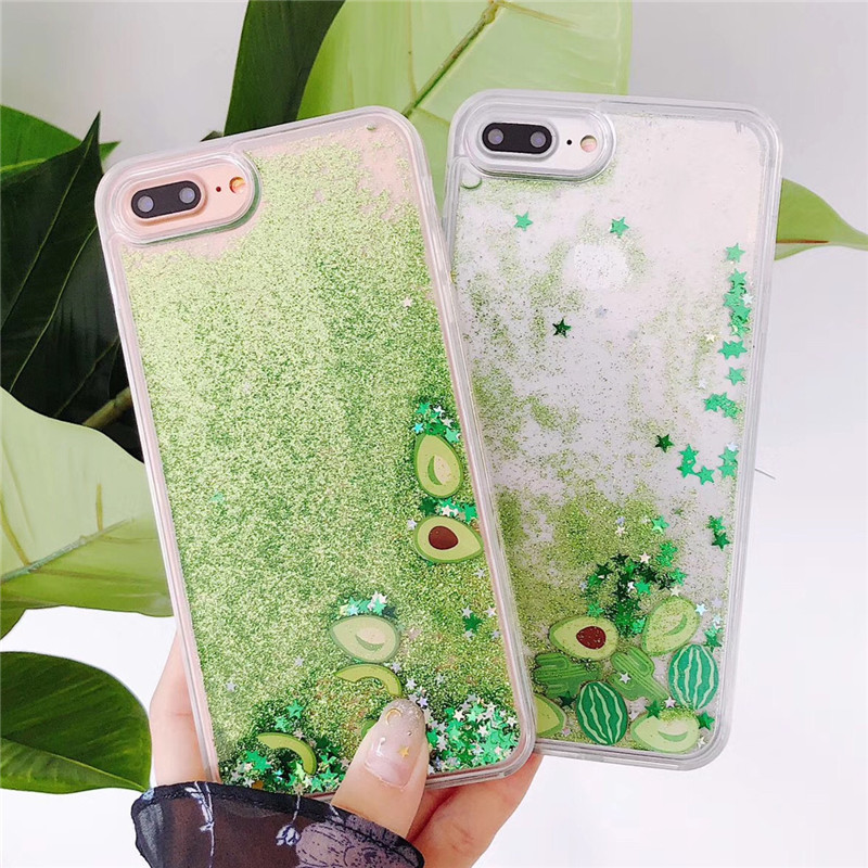 Avocado Glitter Phone Case