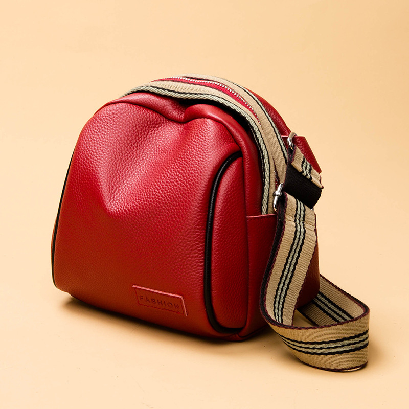 Genuine Cowhide Saddle Handbag