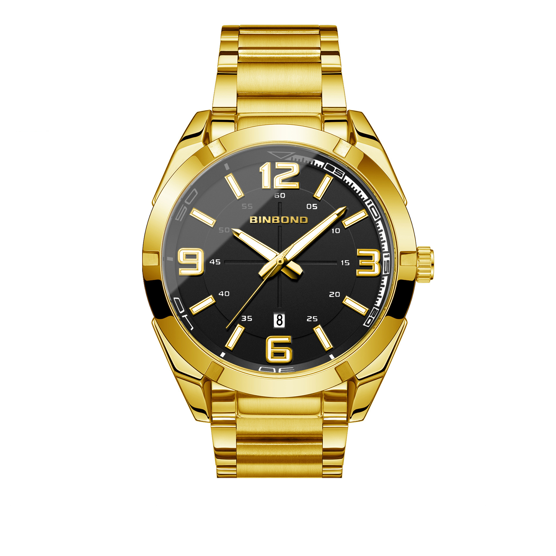 Large Digital Steel Belt Men's Watch - Image 4