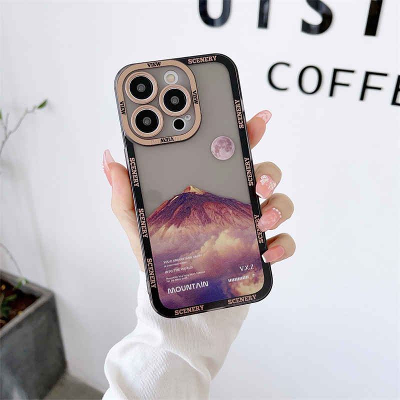 Dark Purple Landscape Mountain Peak Case - Image 3