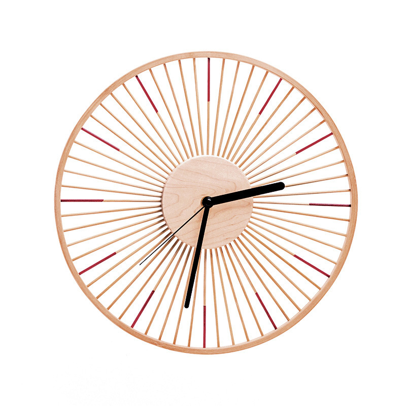 Solid Wood Japanese Style Wall Clock - Image 3