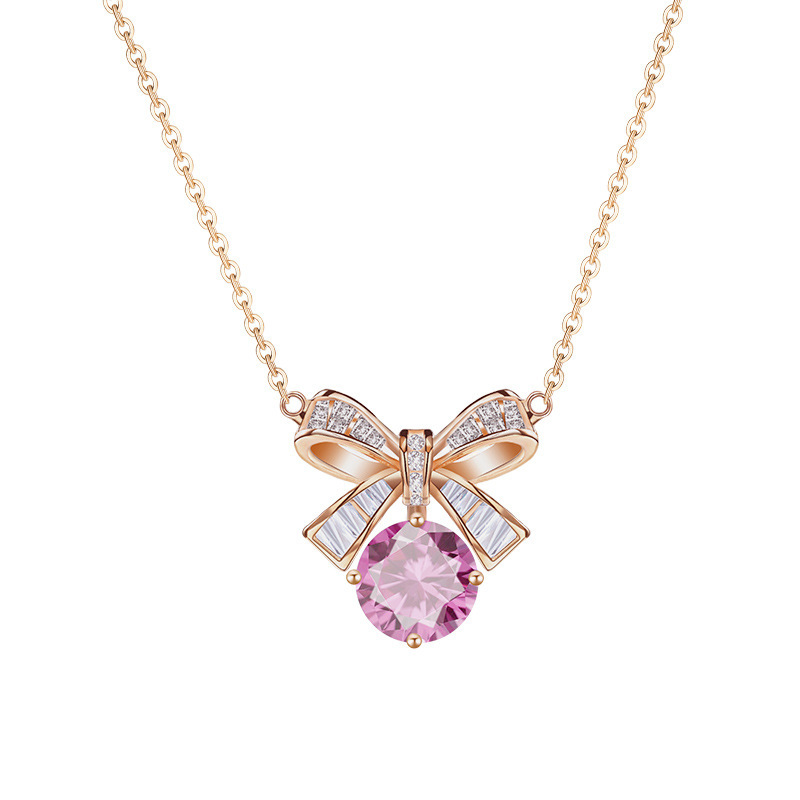 Lucky Bow Sterling Silver Necklace - Image 3