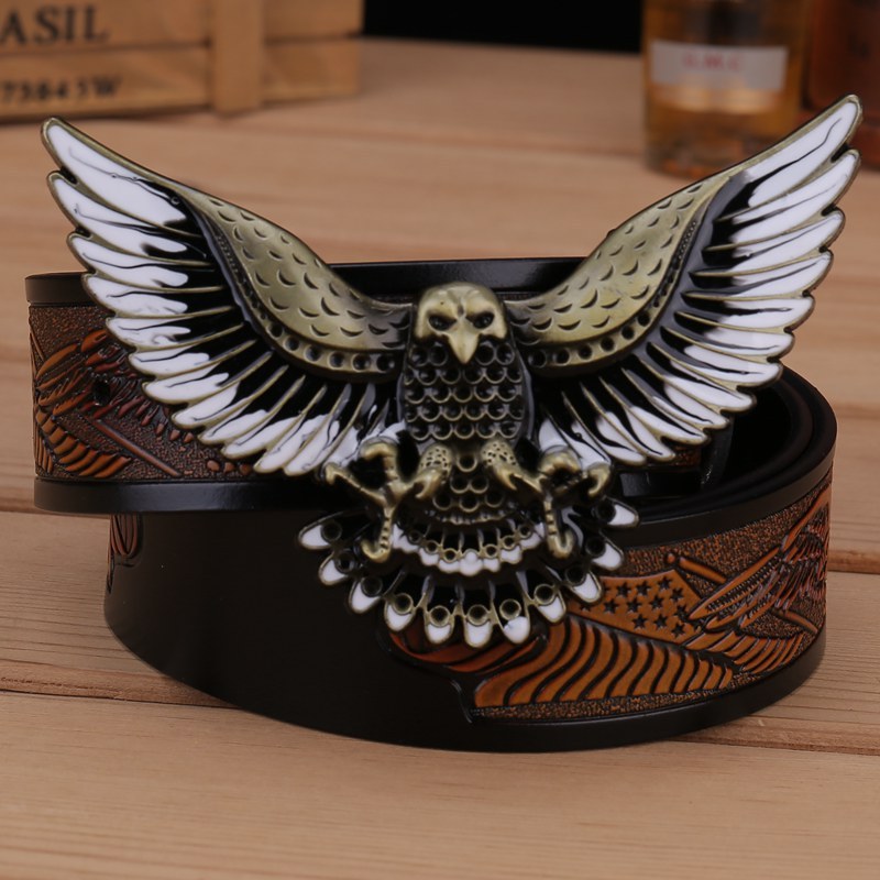 Men's Fashion Eagle Leather Belt - Image 3