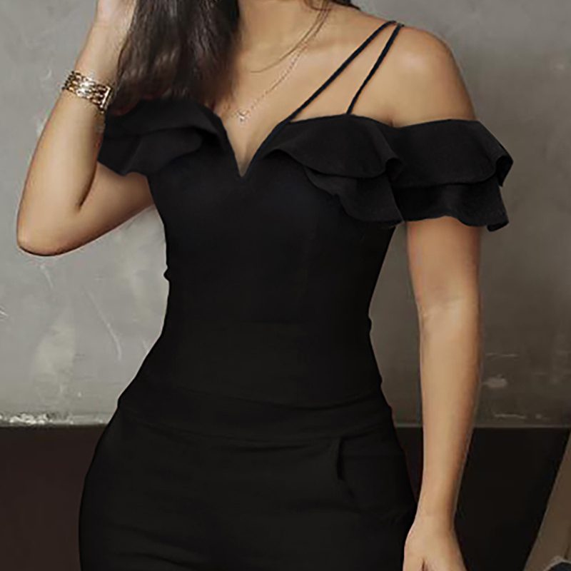 Women's Elegant Solid Color Sleeveless  Jumpsuit