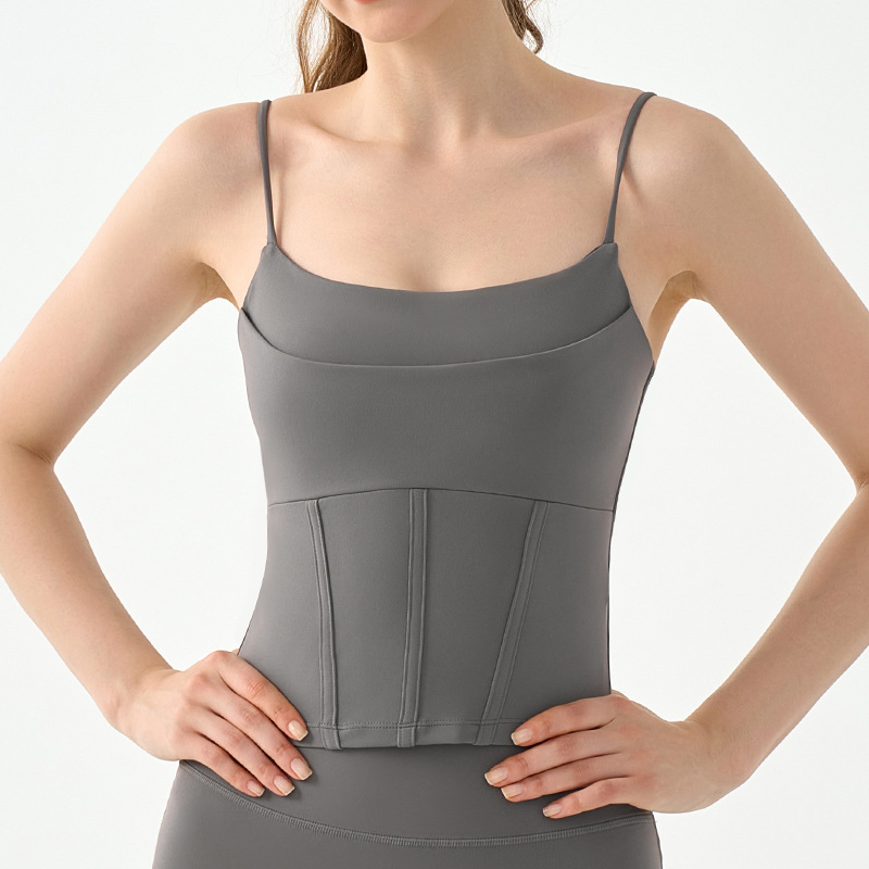 Semi-Fixed Fishbone Two-Piece Yoga Vest