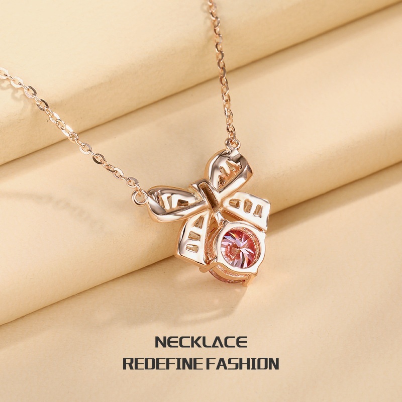 Lucky Bow Sterling Silver Necklace - Image 5