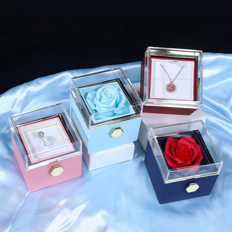 Creative Rotating Soap Flower Rose Gift Box - Image 4