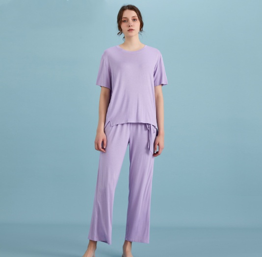 Loose And Comfortable Short-sleeved Loungewear Set - Image 6