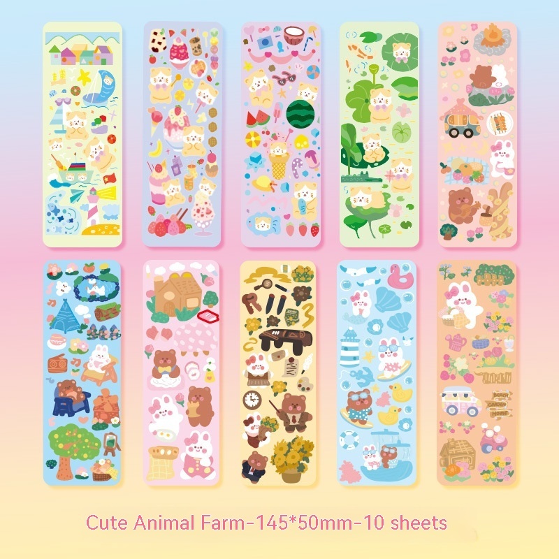 Transparent Glitter Goo Card Clamp Journal Stickers - Image 9