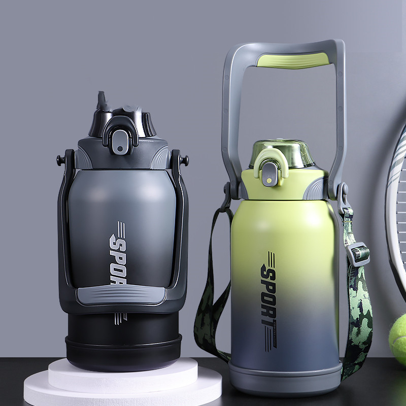 Straw 316 Stainless Steel Outdoor Water Bottle