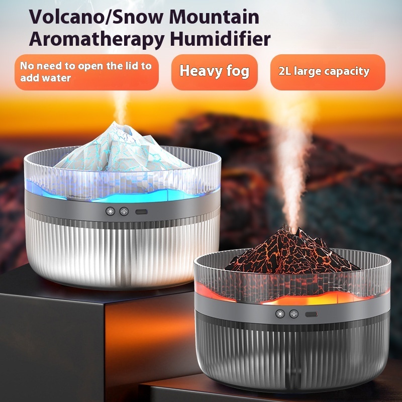 Multifunctional Flame Volcano Aroma Diffuser