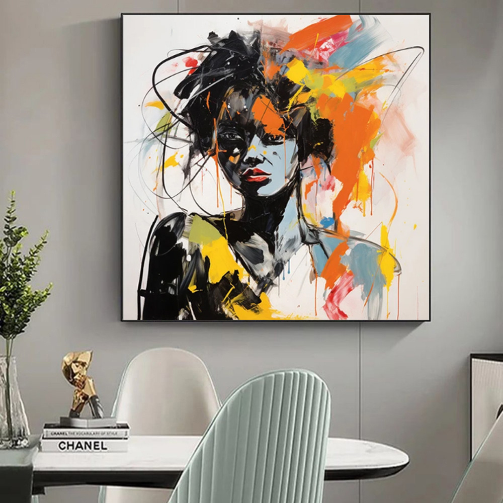 Modern Graffiti Aesthetic Wall Art Banksy Portrait
