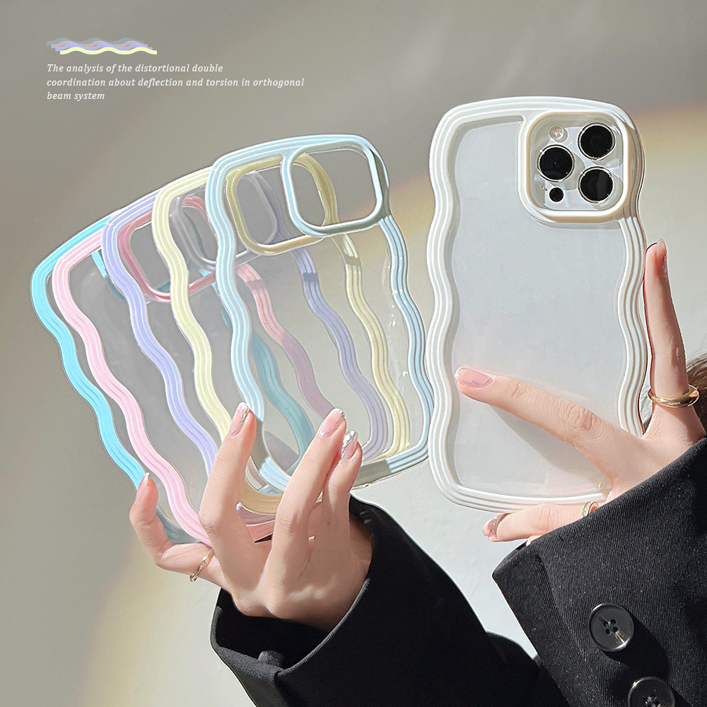 Solid Simple Candy Wave Border Phone Case - Image 8
