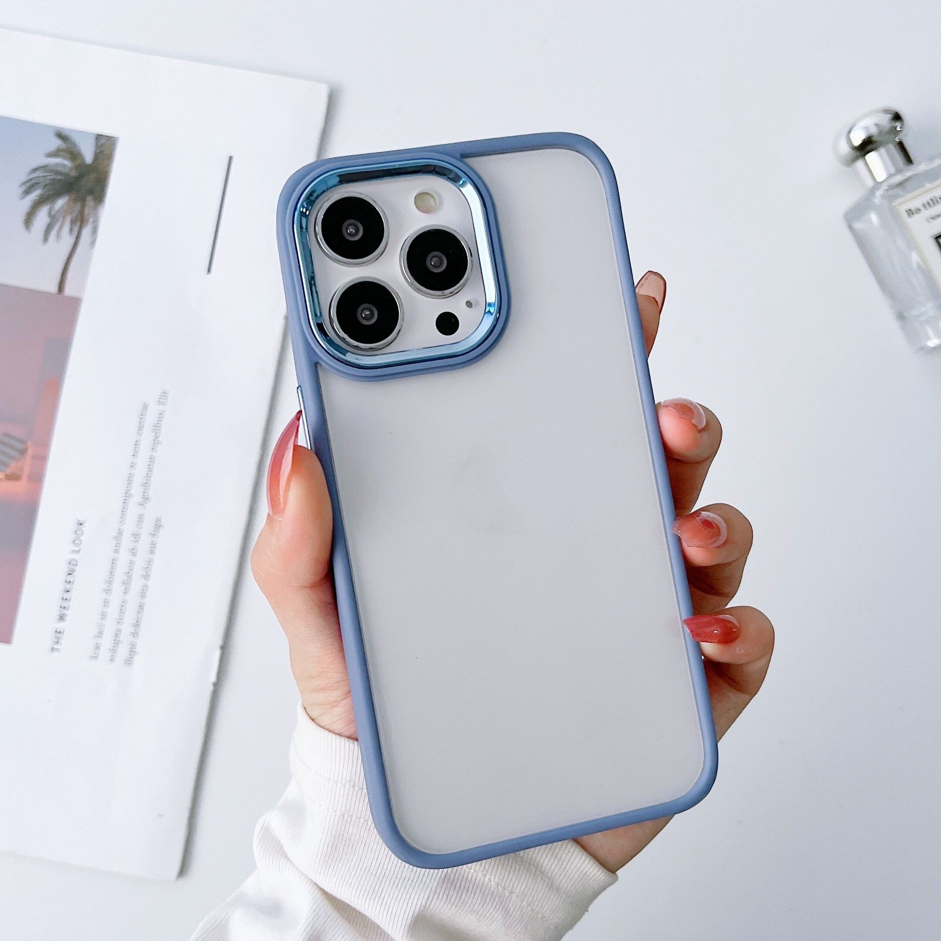 Electroplated Transparent Frosted Protective Case - Image 2