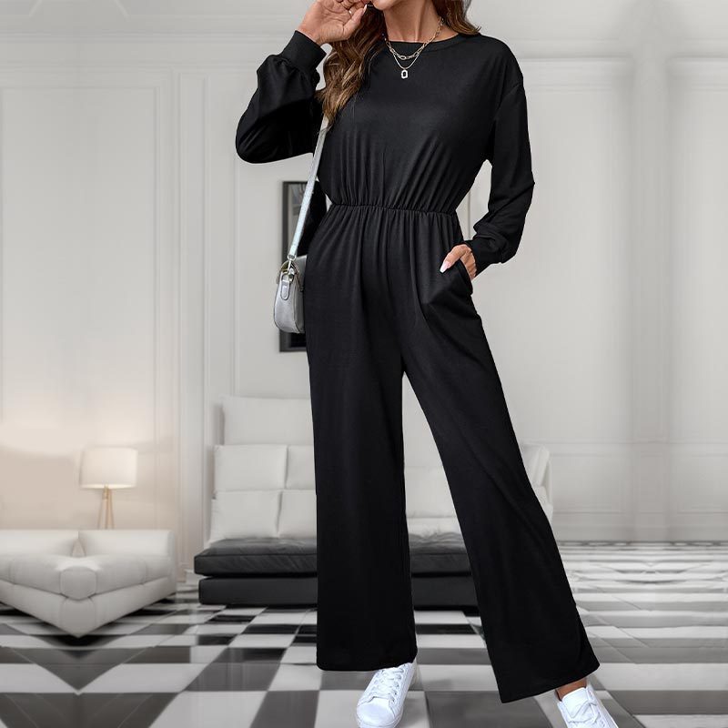 Casual Long Sleeve Women Jumpsuit