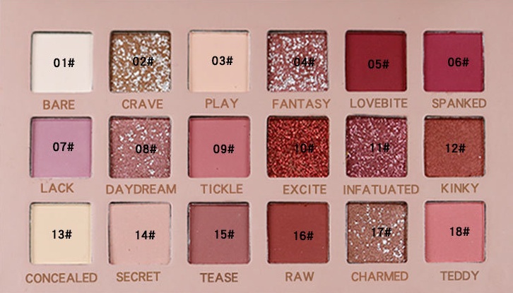 18 Color Eyeshadow Pearl Tray - Image 6