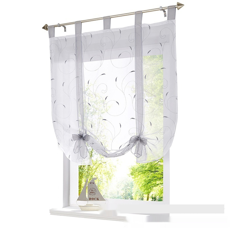 Embroidered Pastoral Adjustable Curtain - Image 4
