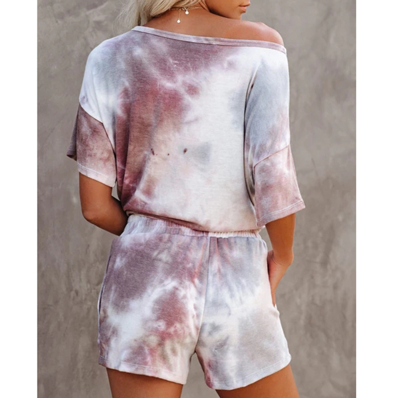 Tie-Dye Print Pajamas Loungewear Tracksuit - Image 3