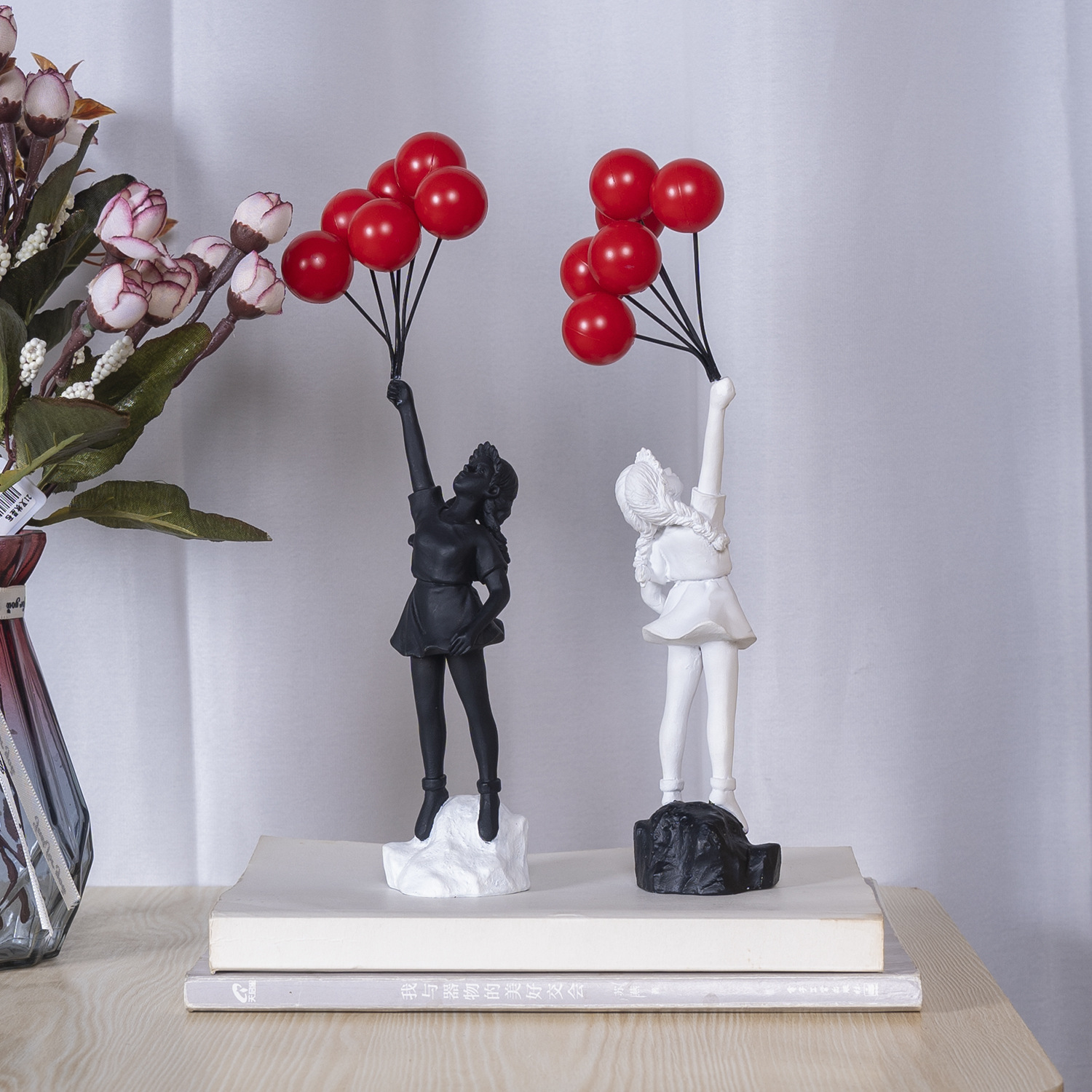 Little Girl With Balloon Art Sculpture - Image 6