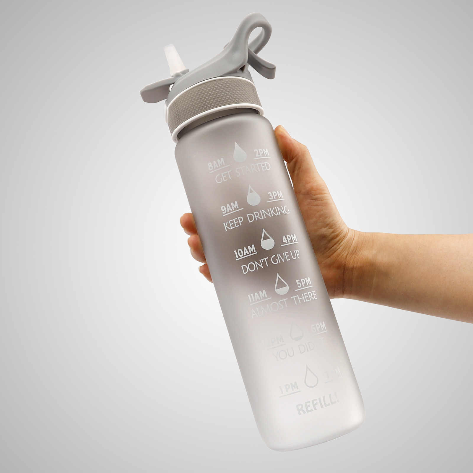 Straw Space Cup Sports Water Bottle - Image 5