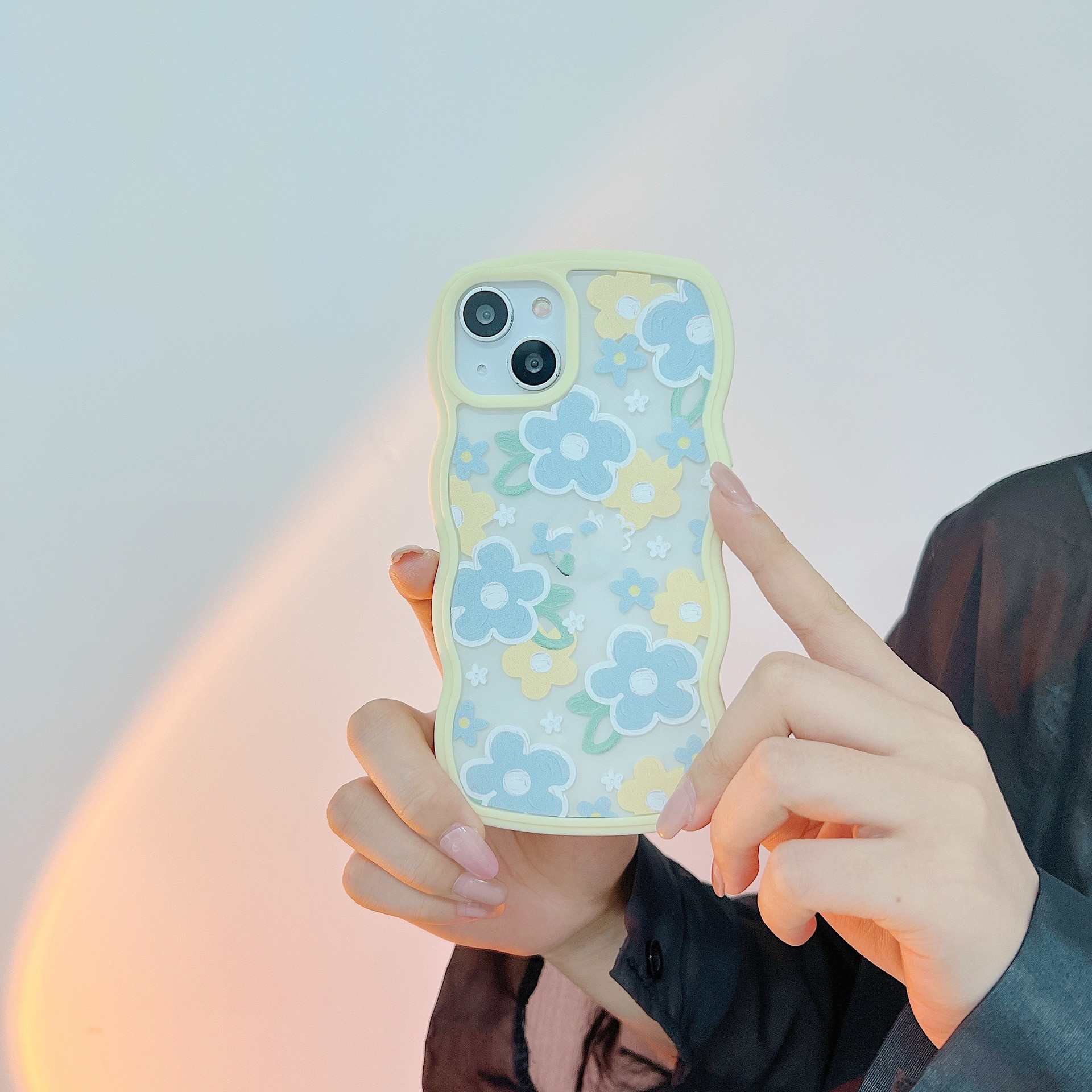 Ins Wave Edge Mobile Phone Protective Case - Image 3